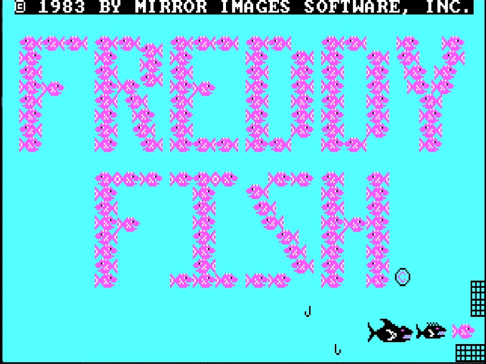 Title Screen of Freddy Fish for DOS